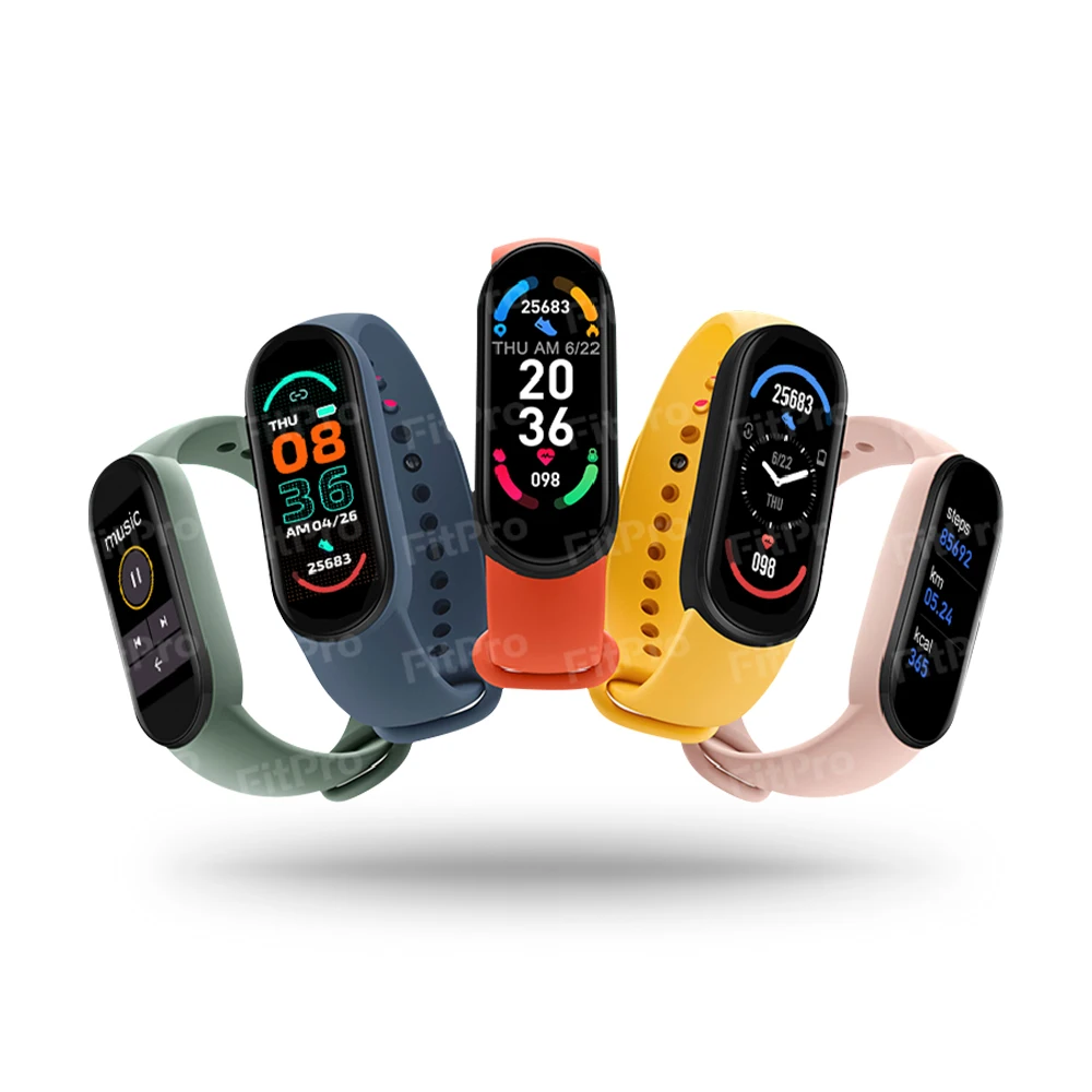 

New Arrival M6 Smart Bracelet Blood Pressure Music Control Fitness Sports Band Touch Screen Smart Bracelet M4 M5