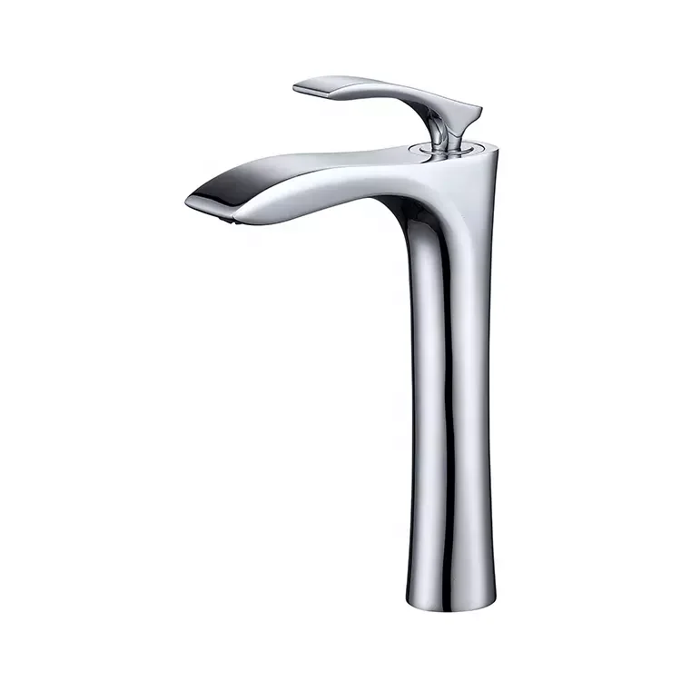 

AMAXO Elegant Arc Design Brass Bathroom Sink Tap Faucet Available Colors Bathroom Sink Mixer