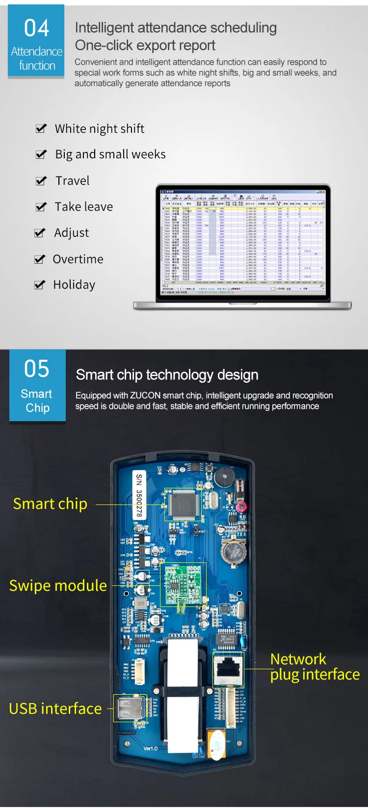 OEM digital biometric time attendance scanner smart locks for home office flat access control device
