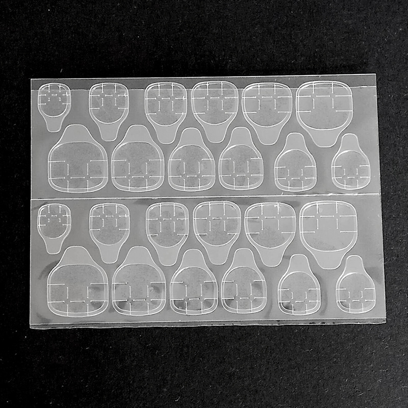 

Waterproof Breathable Glue Sticky Transparent Clear Double Side Art Glue Transparent Plastic False Nail Tips wholesale, As the picture