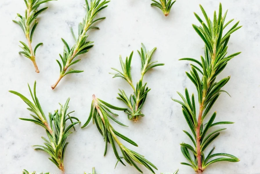 Fresh rosemary stored in water