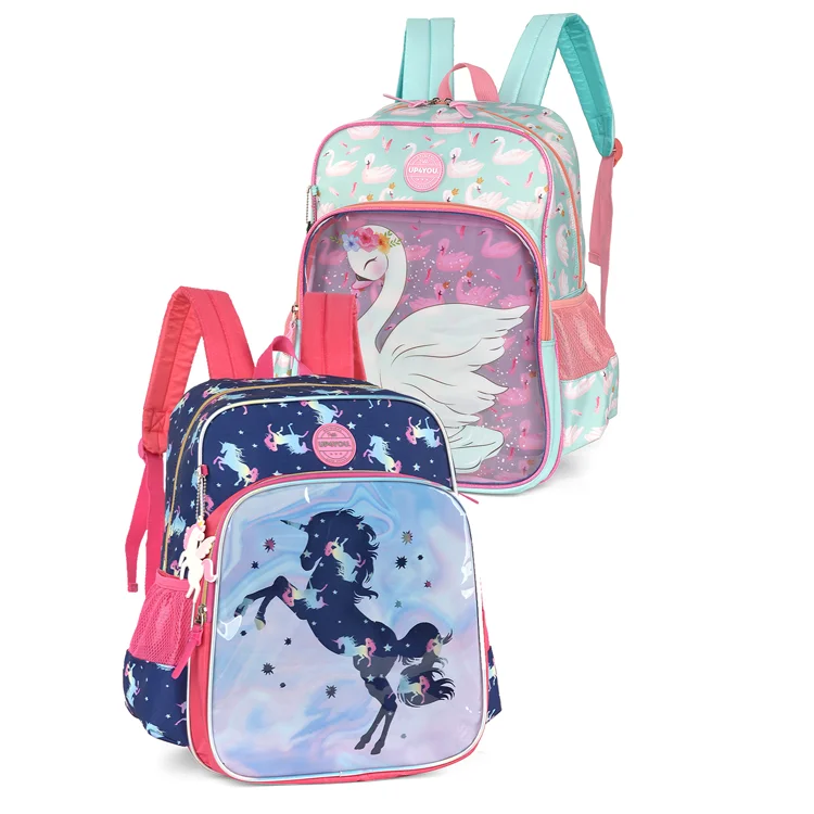 

Cartoon Animal Pattern Polyester Material Kids School Bagpack Bag For Girls, Picture