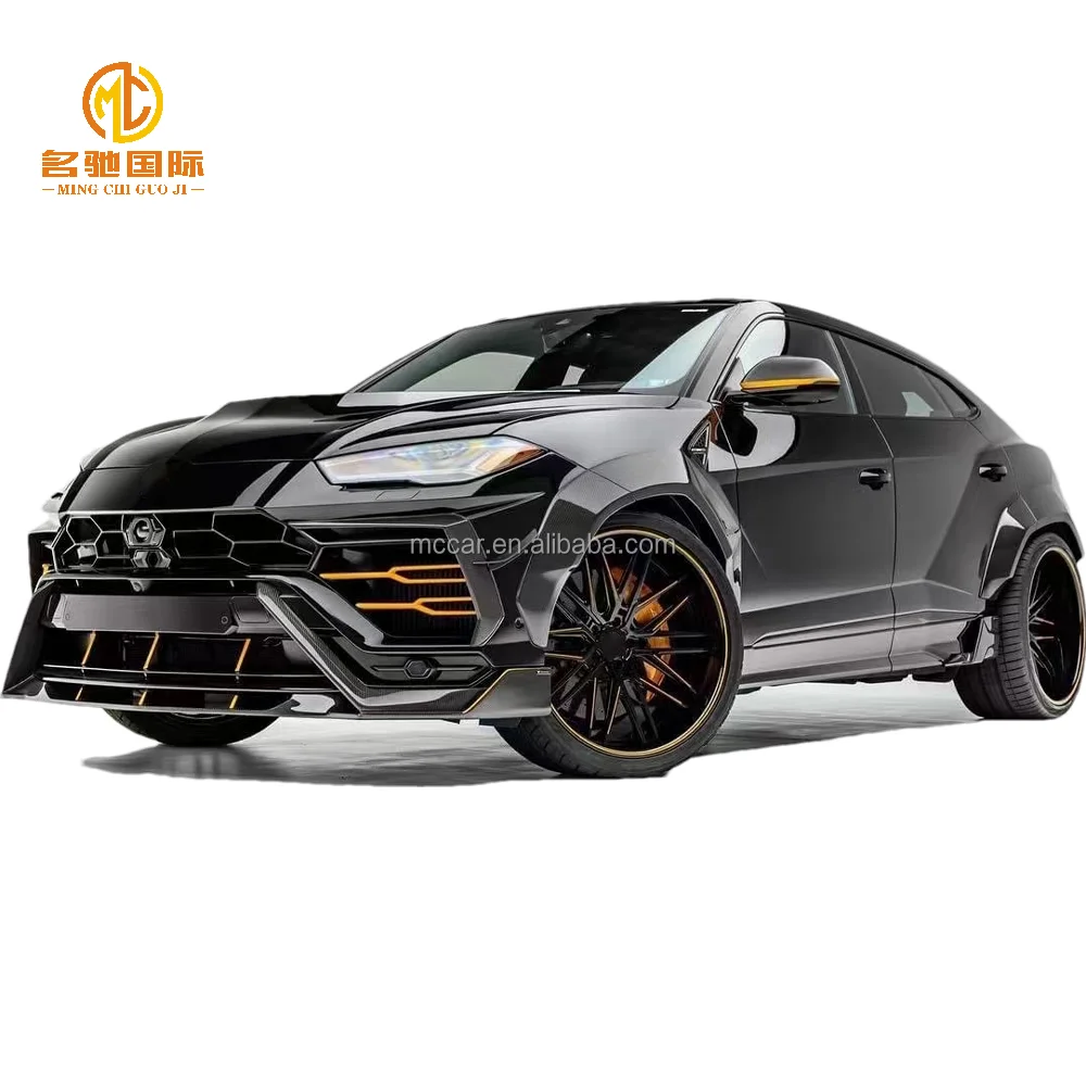 

For lamborghini Urus V style carbon fiber body kit front lip side skirt diffuser spoiler