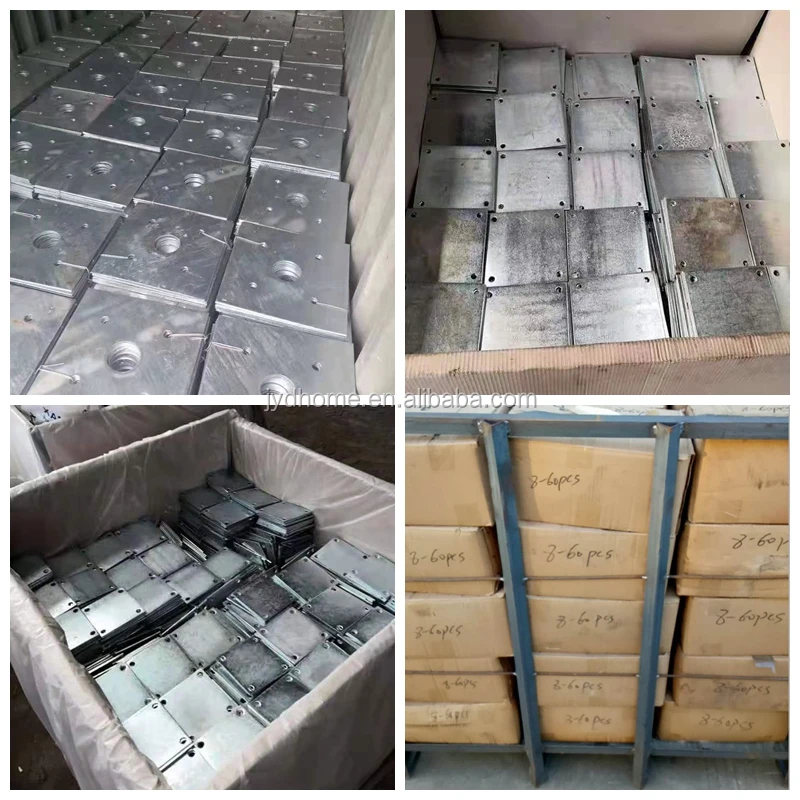 Fresh Look at Jyd Decorative 4 X 4 Square Steel Post Base Plates