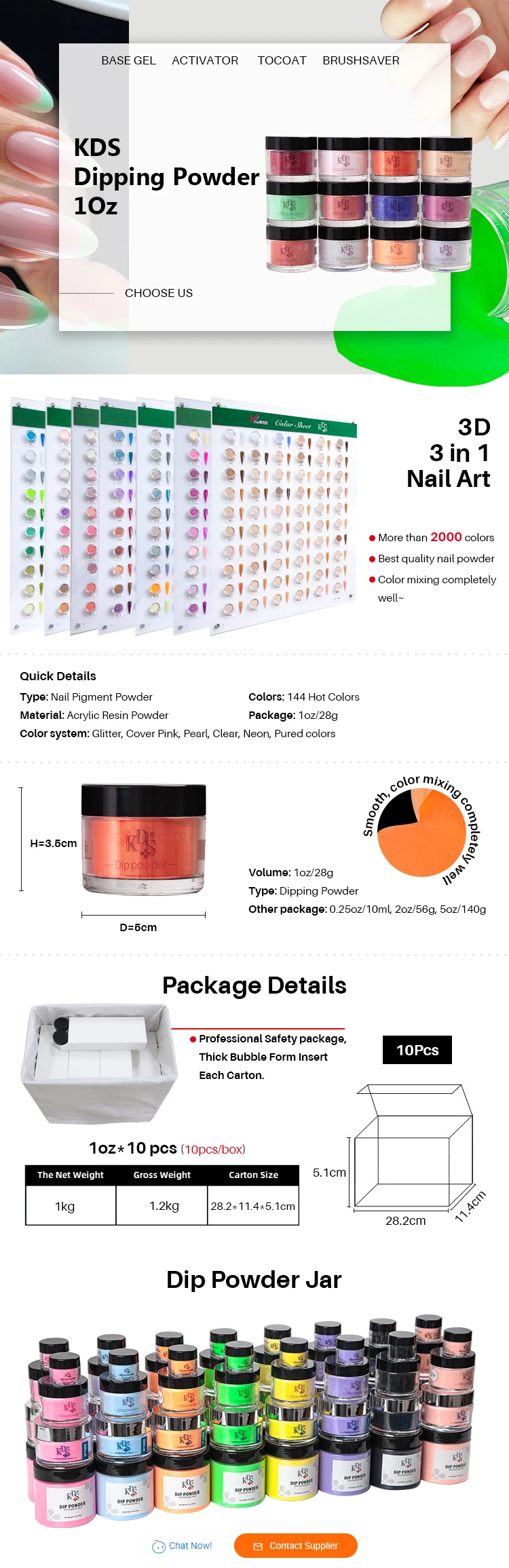 factory wholesale no lamp faster drying nails beauty colors 1oz dipping powder