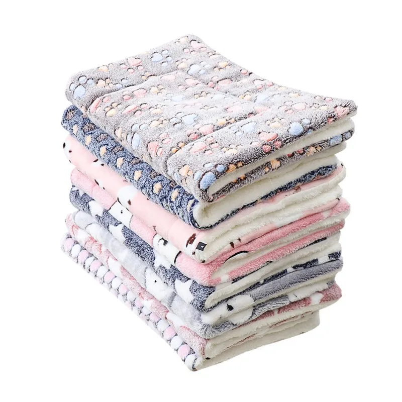 

Wholesale Custom Pet Dog Bed Cover Blankets Cat Thick Mats Quilt Fleece Dog Blanket