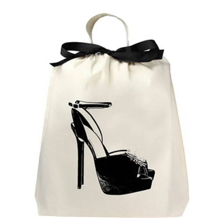 Wholesale Custom Logo Cotton Drawstring Travel Shoe Bags Buy Shoe