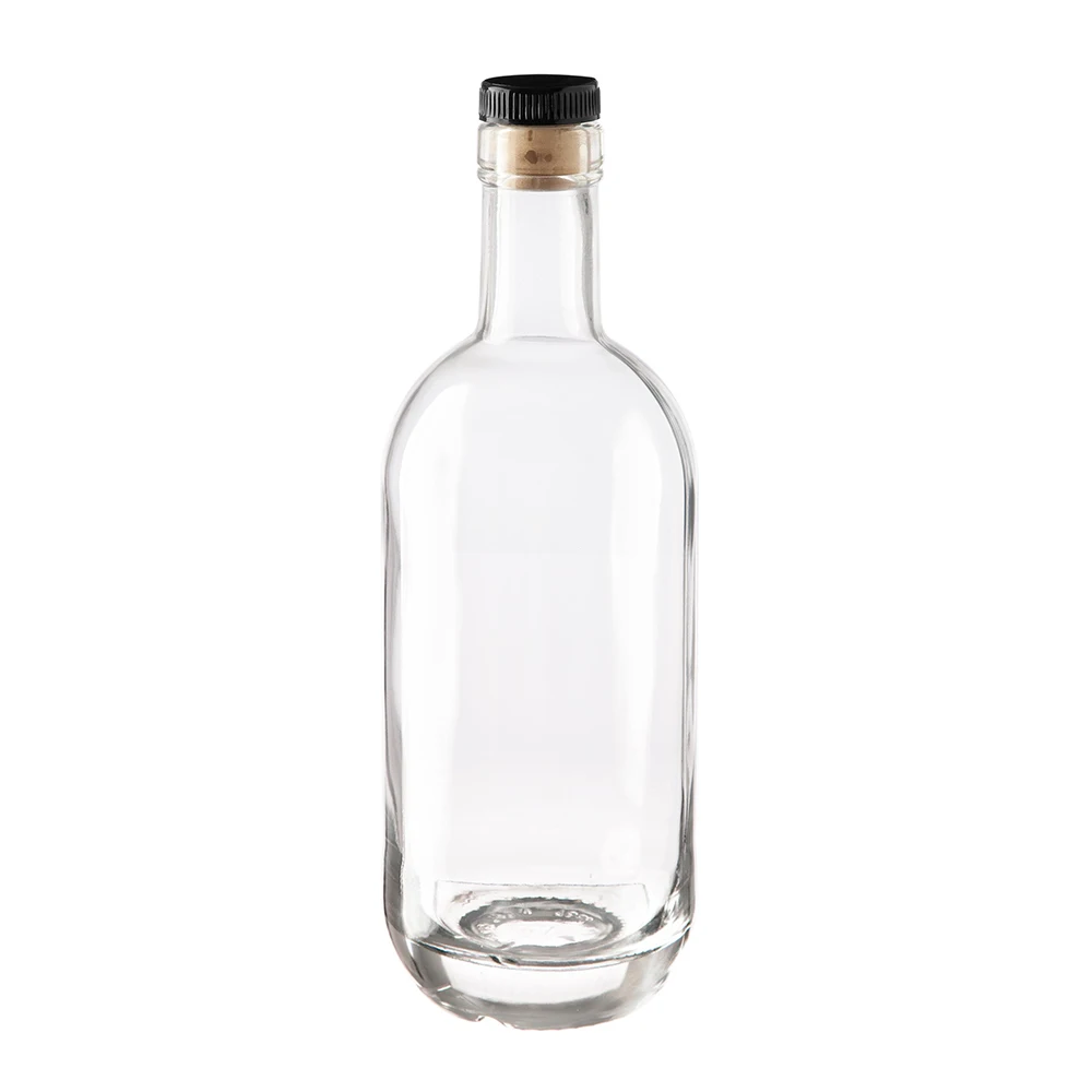 Empty Super Flint Gin Glass Bottle 700ml With Black Cap - Buy Gin ...