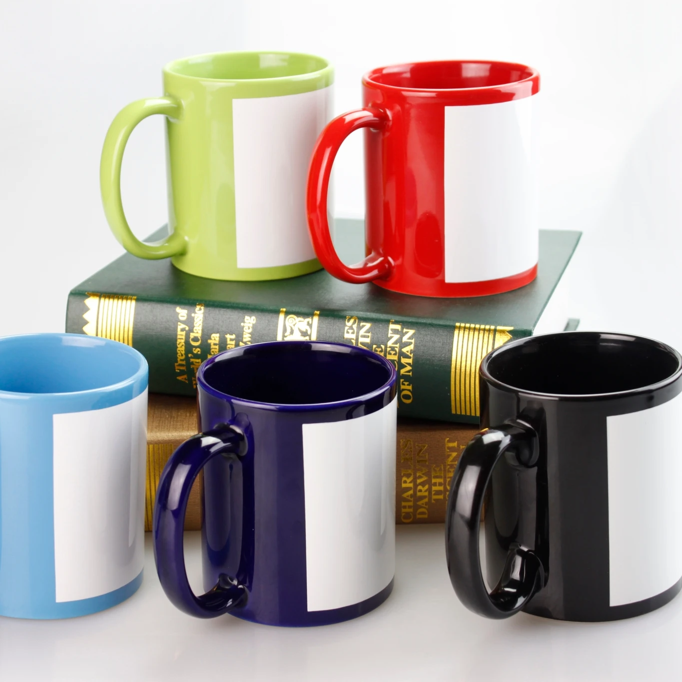 

APULEXHot Selling New Colorful Mug Round Handle Water Mug Sublimation Ready Custom For Gifts, Blue