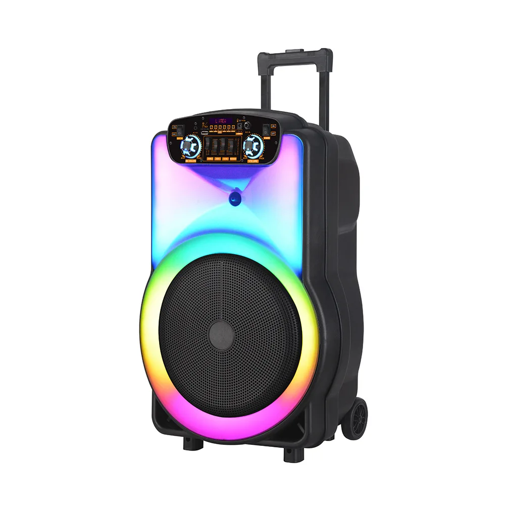 

1503Q New Design BT Speaker 15 Inch speaker Big trolley Speaker With Adapter