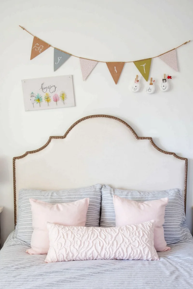 Mirror above bed