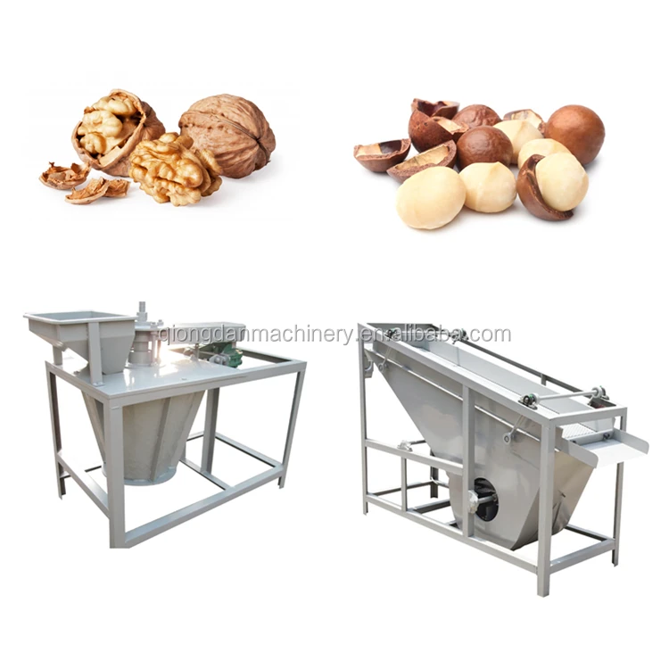 Multifunctional Black Walnut Cracking Machine Macadamia Pecan Nut Cracker Kernel And Shell