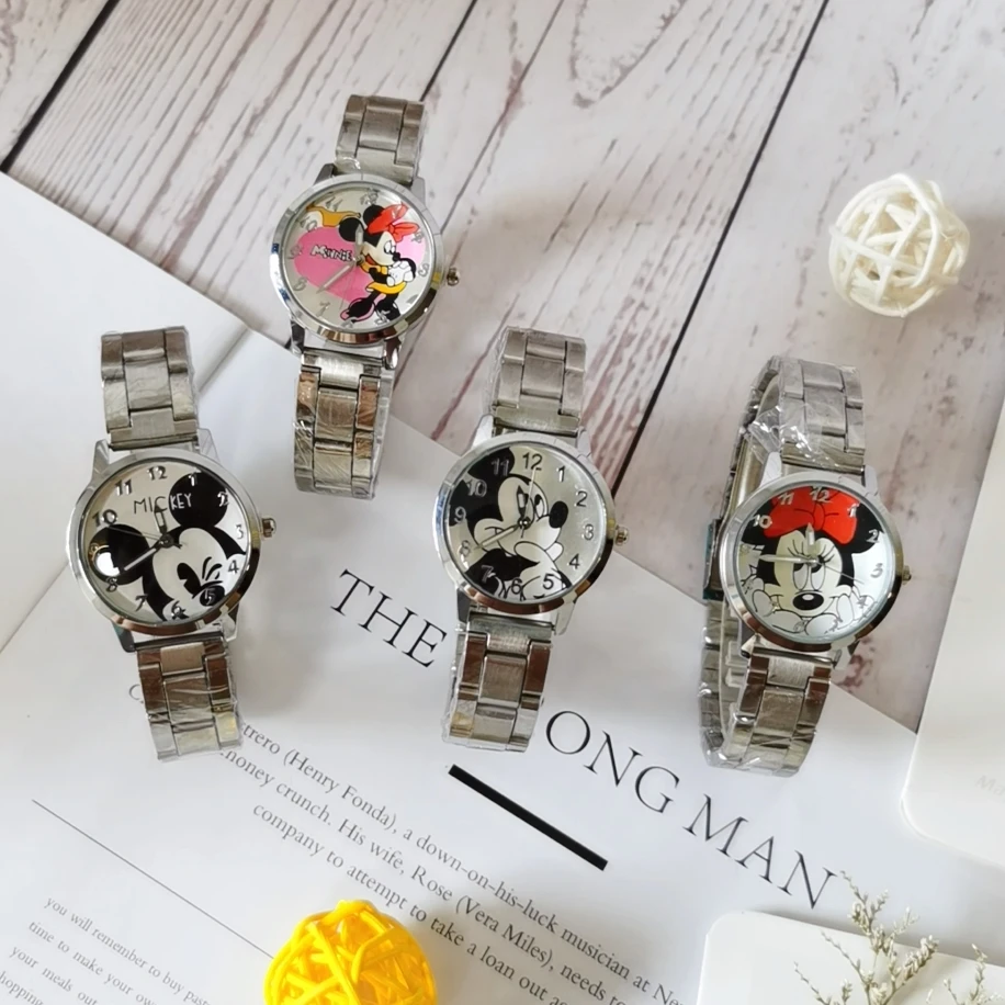 

New 2021 children's cartoon kids girl Micky Minnies tainless steel cute quartz watch
