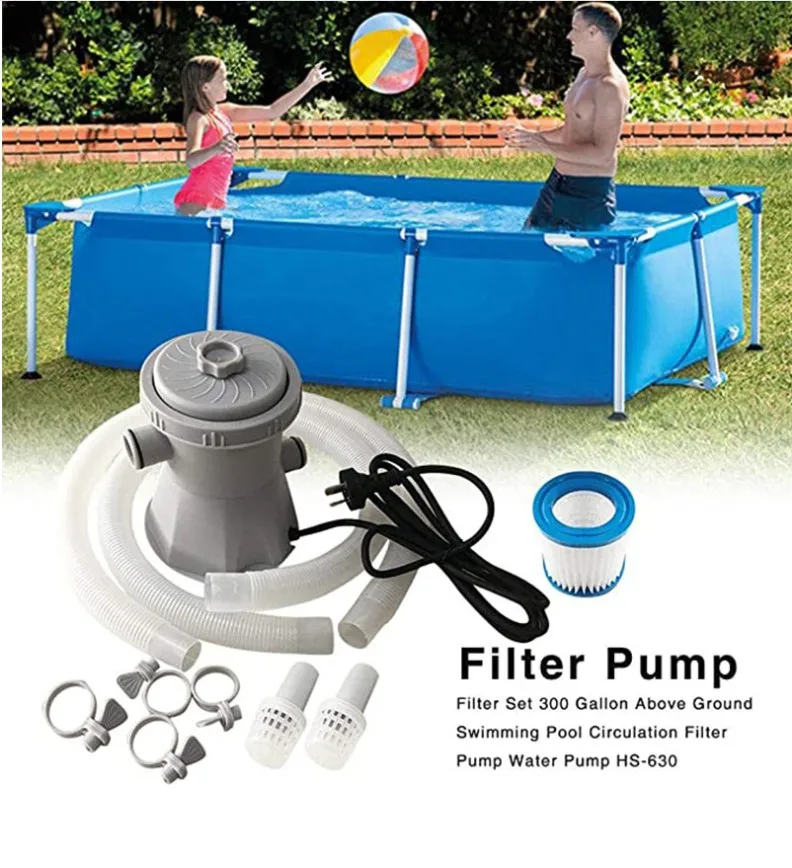 300 Gallon Above Ground Pool Cleaner Circulation Portable Electric ...