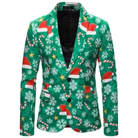 

New autumn men's two-buttoned Christmas suit