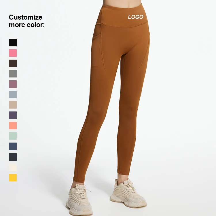 Women's Tummy Control Butt Lifting Basic Yoga Scrunch Leggings High Compressive Gym Sport Workout Pants with No Front Rise Seam