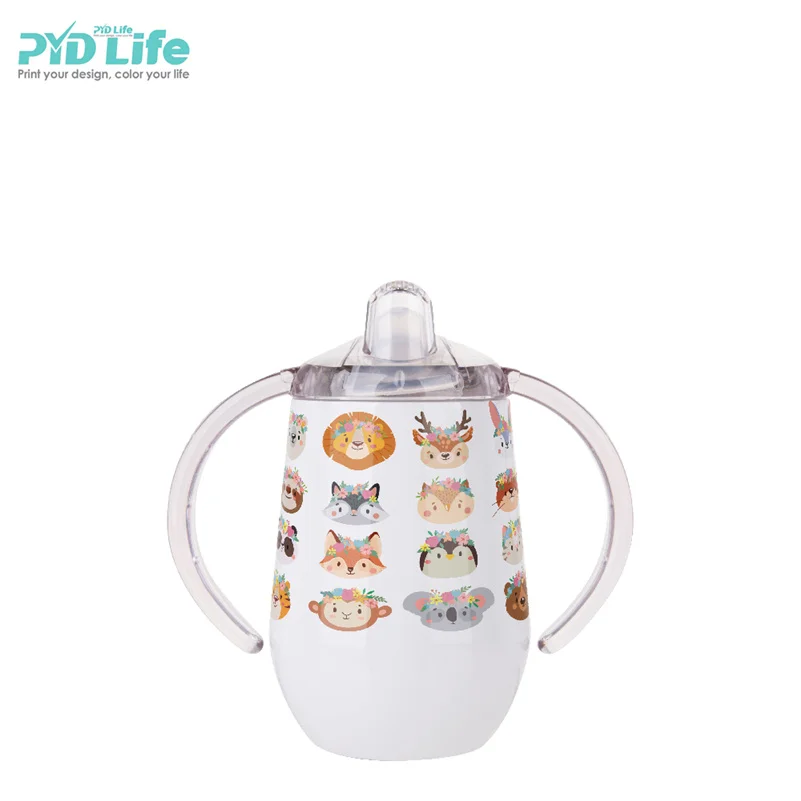 

PYDLife 10oz 300ml Stainless Vacuum Insulated Tumbler Baby Sublimation Sippy Cups Milk Cups