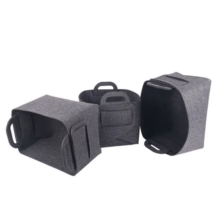 

Factory wholesale custom household goods felt storage box felt basket storage