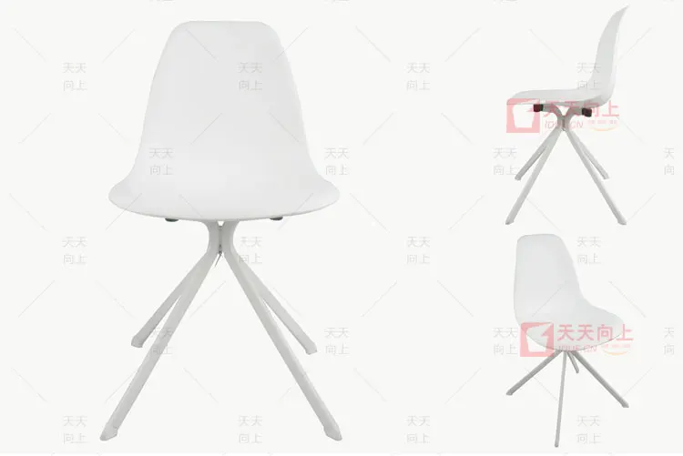 New Design Home Chair with Plastic Steel Pipe Dining Room Chair Modern Leisure Chair