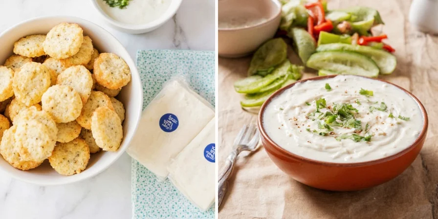 Chopped herbs added to ranch
