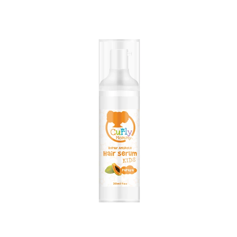 

CURLYMOMMY stock items detanging softening kids hair serum with papaya scent