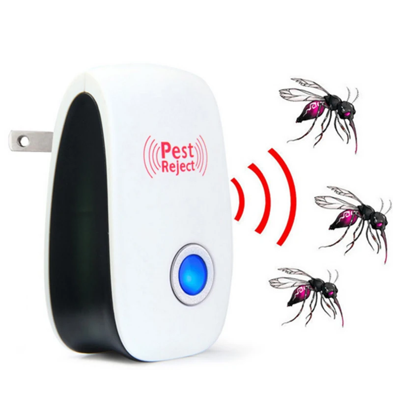 

New electronic rodent mosquito insect dual speaker ultrasonic rat pest repellent key chain for Plug In Mosquitoes repeller, White