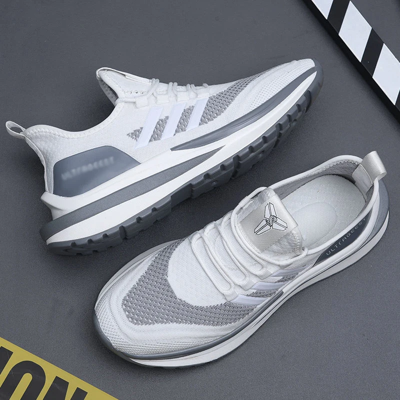 

China Flying Knitted Custom Sneakers Running Sports Shoes Casual Man Shoes Sneakers For Men, Optional
