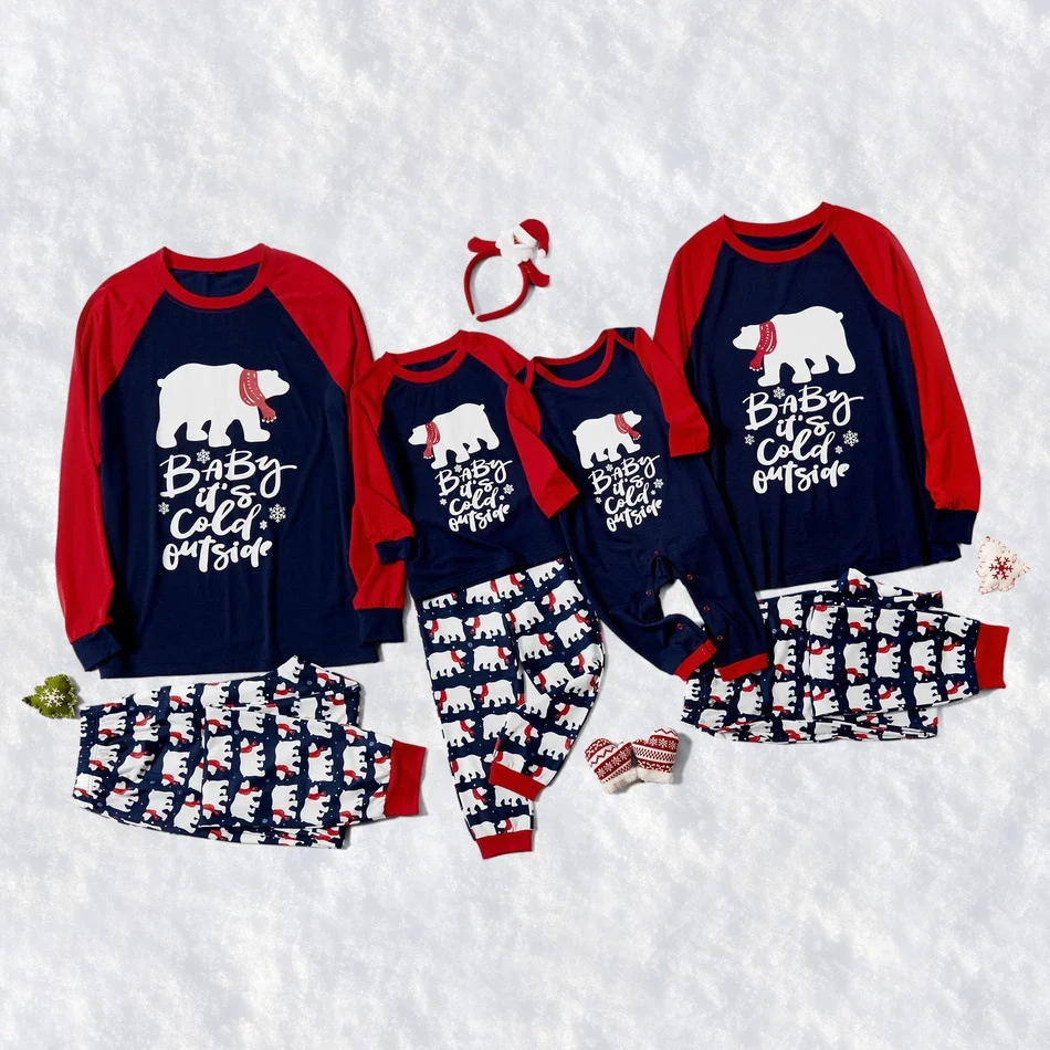 

Wholesale Family Matching Sleepwear Cotton 2 Piece Set Kids Christmas Pajamas Christmas Pajamas Family Family Christmas Pajamas, As picture shows / customized