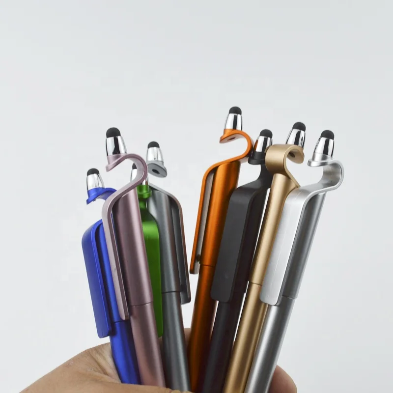 
Promotional Multi Function Mobile Phone Stand Touch Pen with Screen stylus 