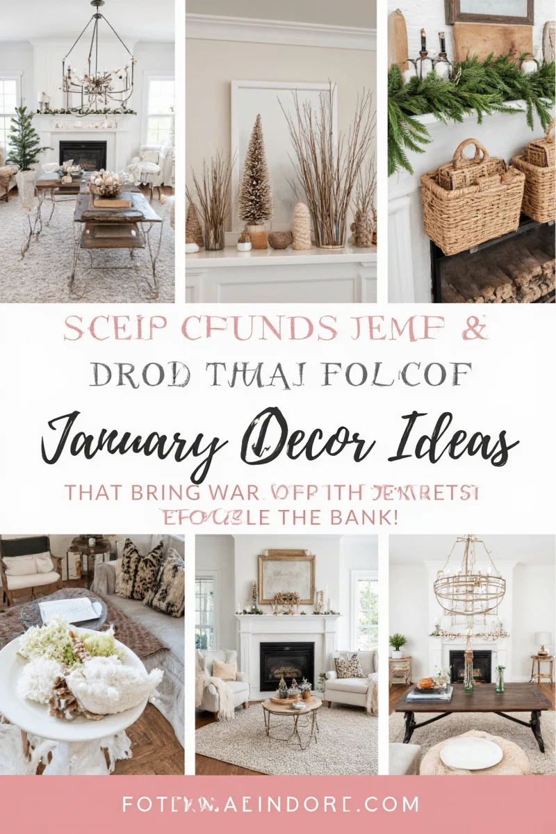 Winter-themed living room with soft blankets and warm tones.
