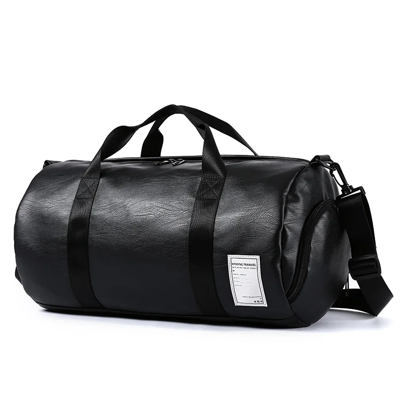 

High Quality Waterproof handbag designer overnight duffel bag weekender bag with shoe compartment traveling bags, Black