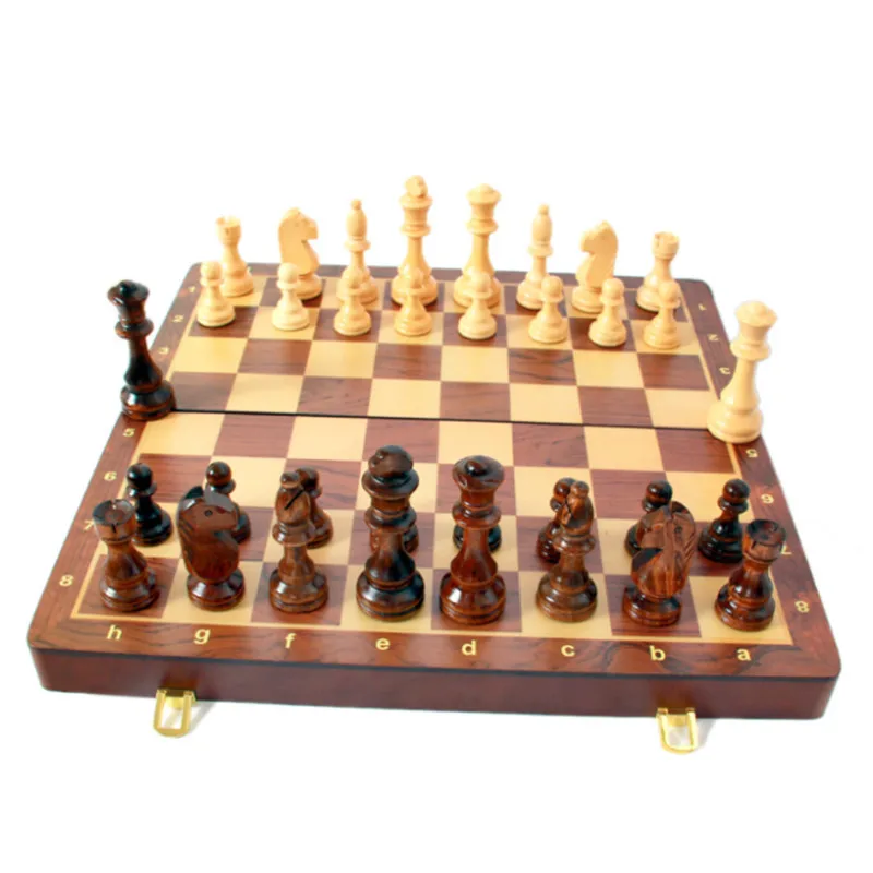 

Brand New Hand Crafted Wooden Chess Set 3 in 1 Customized Logo Chess Set Basswood Plywood International Chess Check, Bamboo