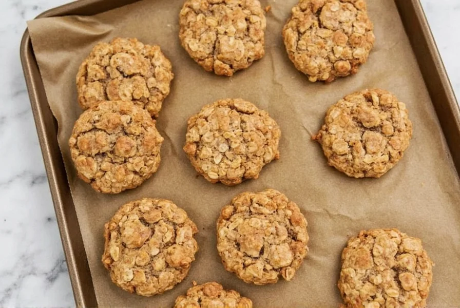 Oatmeal cinnamon cookie dough balls on baking sheet