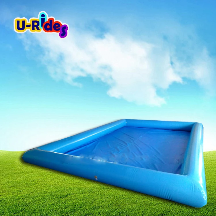 

Shallow Blue Color Quadrate Single Tube Inflatable Water Swimming Pool
