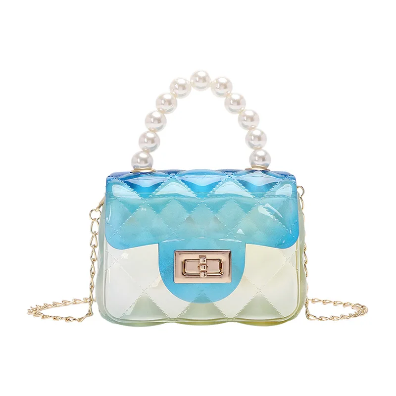 

Amazon Shoulder Bags Pvc plastic transparent Cute Flap Candy jelly purse handbag Mini Kid Purses jelly bag