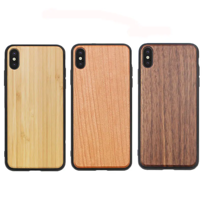 

Factory Spot Rosewood Black Walnut Wooden Laser Carving Protective Case Bamboo Wood Phone Case For IPhone 11pro max 8plus XS MAX
