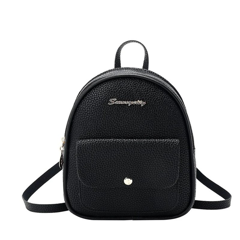 

Mochila Escolar Ladies Bags Simple Korean Pink Mini Backpack Fashionable School Bags For Girls Mini Mochila, Pink/wine red/blue/gray/black