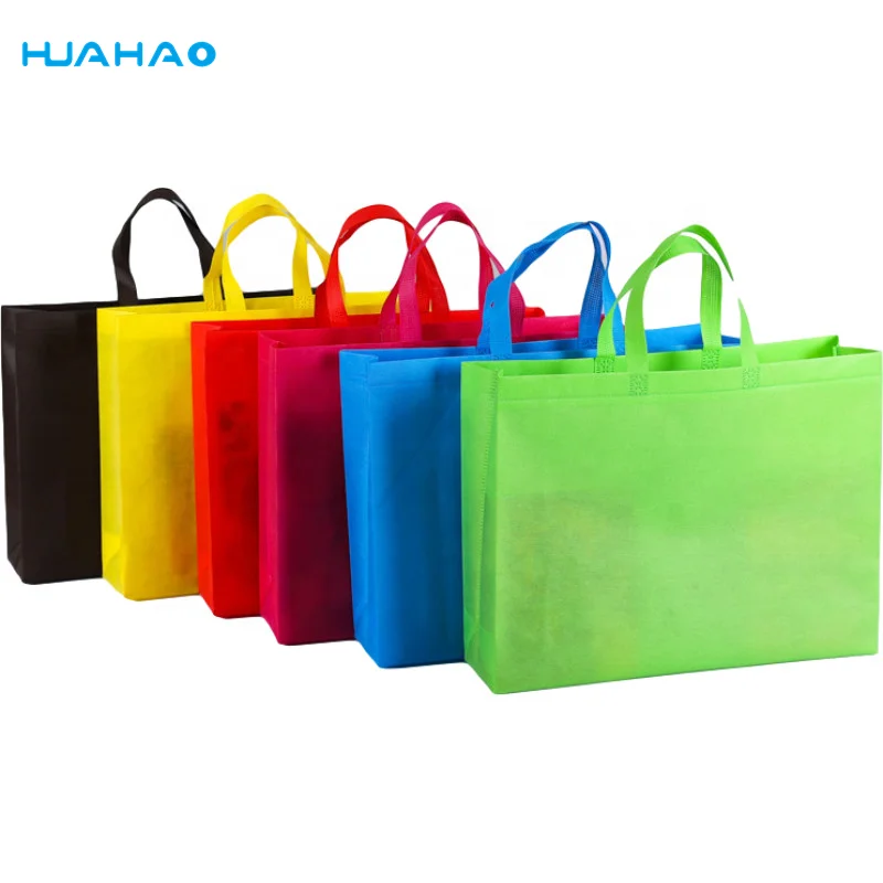 

Factory Price High Quality Promotional PP Reusable Eco-friendly Advertising pp non woven shopping bag tote bag, 11 colors avaliable