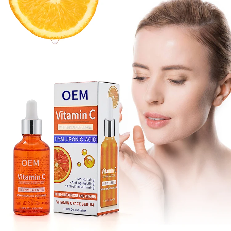 

Wholesale natural organic facial care dark spots remover skin whitening brightening anti aging pure vitamin c face serum
