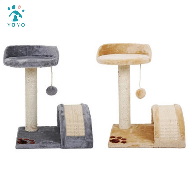 

cat scratch tower Cat Climbing Tree Cute Wooden small size scratching climbing frame Cat Tower Tree