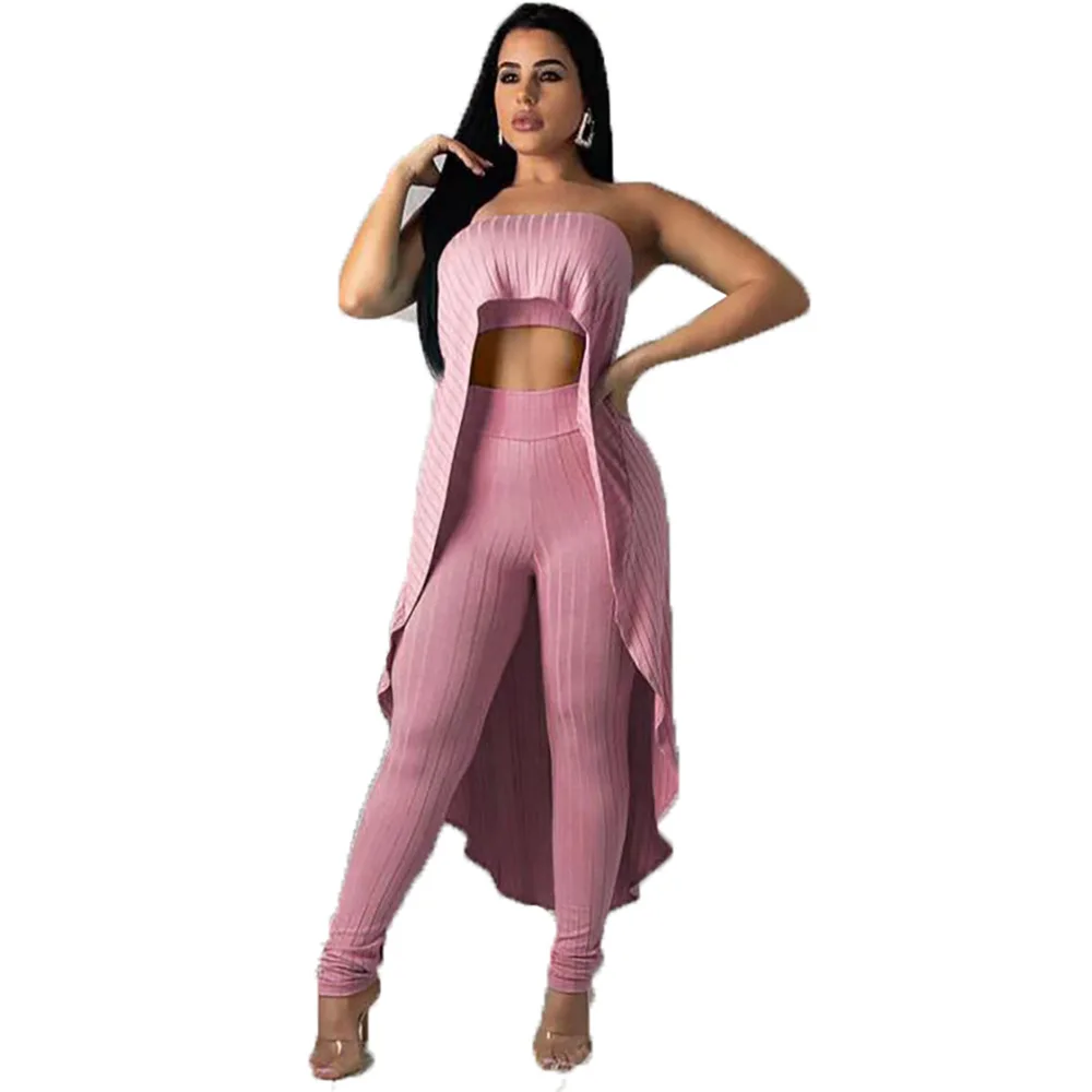 

Solid Color Autumn and Winter Sexy Women's Suit Casual Sleeveless Trousers Fashion Suit, Picture color