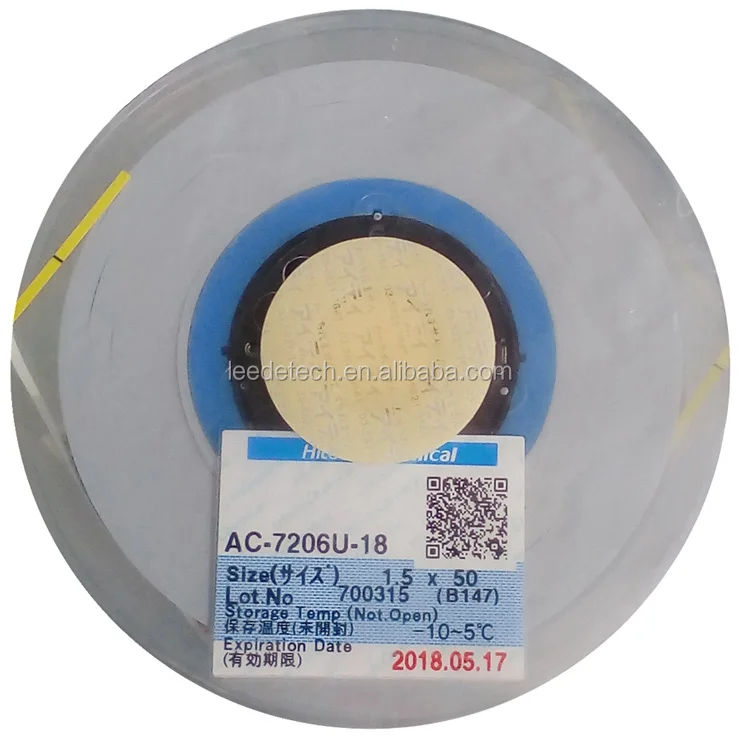 Filme condutor anisotrópico ACF LCD, AC-7206U-18, AC7206U-18, New