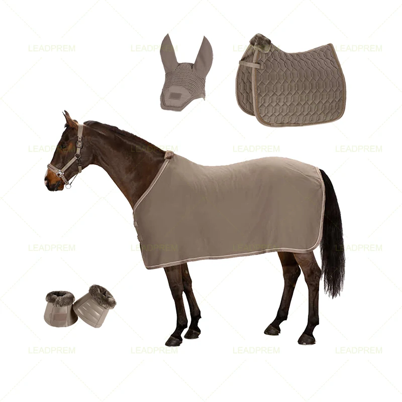 

Hot Sale Horse Rug Set Blanket Halter Bell Boots Equine Tendon Boot Custom High Quality Horse Riding Products, Customized color