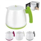 Microwave Oven Use Tea Plastic Kettle Hot Pot Water Boiler Amazon Hot Sale 0%BPA