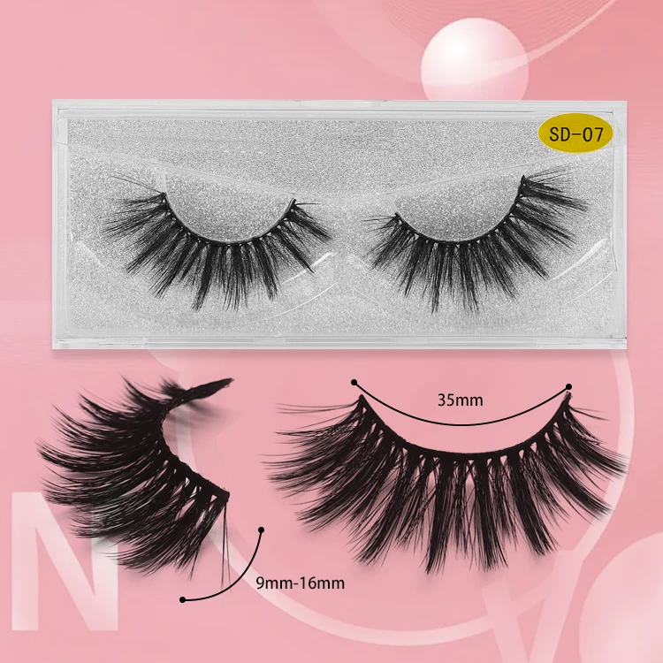 

Hot Sale Natutal Faux Mink Lashes3d Wholesale Handmade Eyelashes With Eyelashes Custom Package