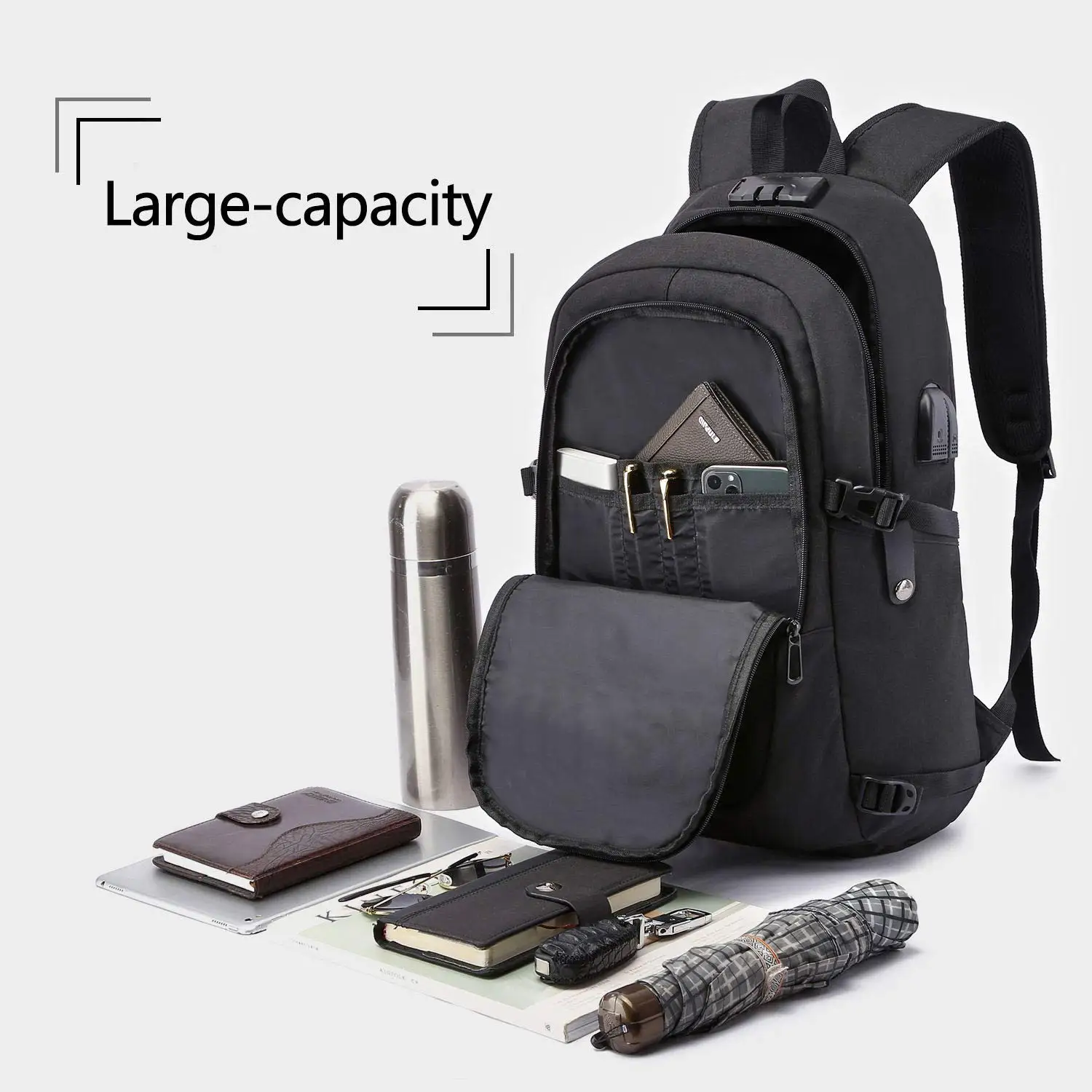 FREE SAMPLE Laptop Backpack Business Travel Slim Durable Water Resistant College School Book bag Computer Backpack