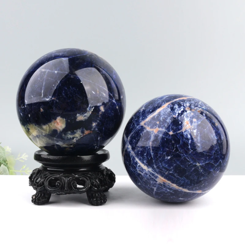 

Wholesale Crystal Crafts Ball Healing Stones Sodalite Sphere For Decoration