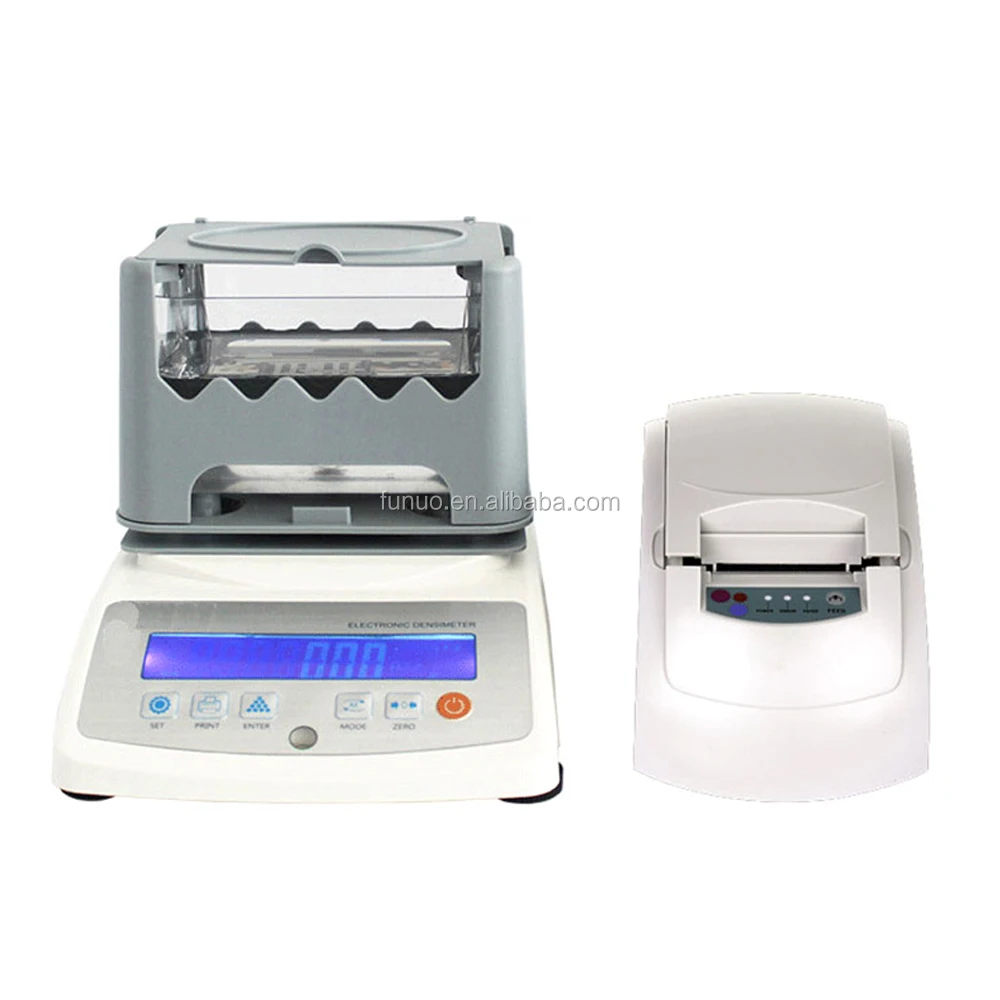 

Gold Tester / Automatic Gold Purity density Testing Machine 300k with printer, White & gray & silver