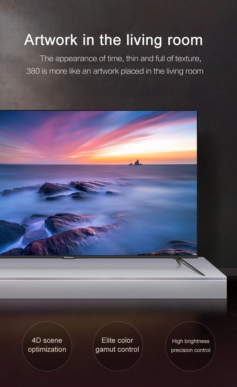 Wanbao New Model Frameless 32 43 50 55 58 75 82 Inch Glass Large Screen Led Tv Digital Photo Display Television Smart Buy Wanbao New Model Frameless 32 43 50 55