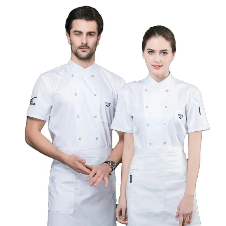 

Separate jacket costumized chef coat OEM fashion kitchen cooking red wine chines chef coat Light short sleeve, Multi or customized